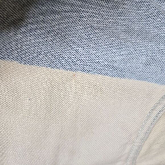 7FAM Alexa two tone high rise straight cropped jeans in Mulholland Drive 31 - Picture 10 of 15